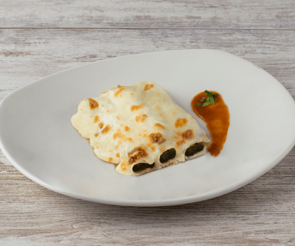 Canelones con espinacas