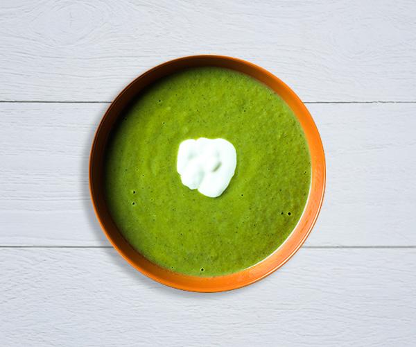 Crema suave de espinacas