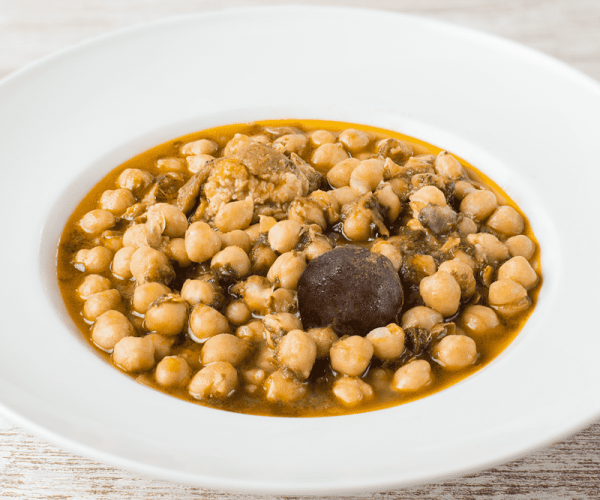Garbanzos con espinacas