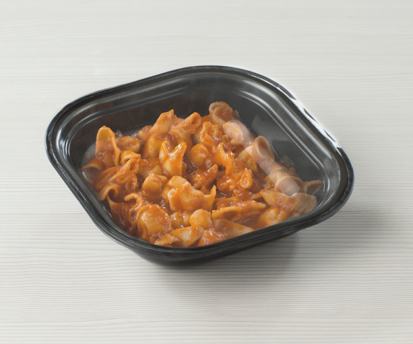 Pasta con saquito de queso