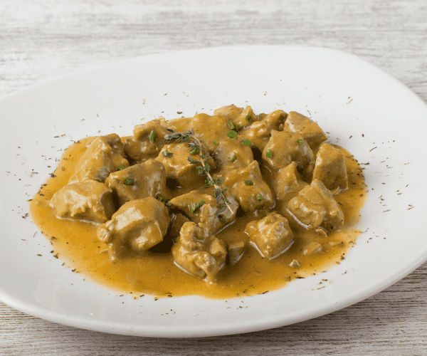 Pavo con salsa oriental