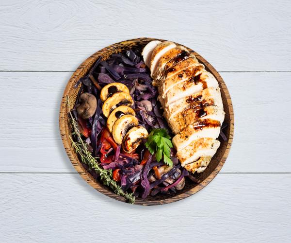 Pechugas a la plancha con champiñones