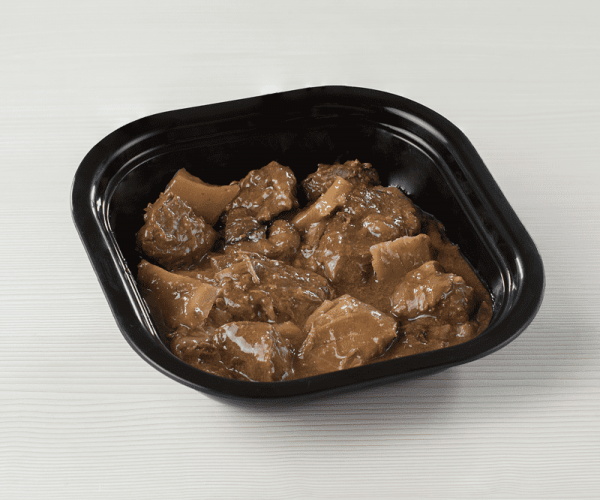 Ternera con bambú y champiñones