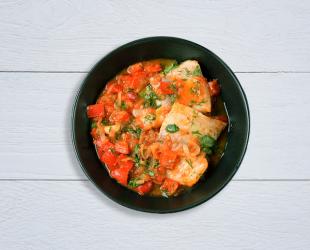 Bacalao en salsa vizcaína