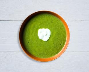 Crema suave de espinacas