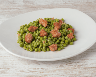 Guisantes con chistorra